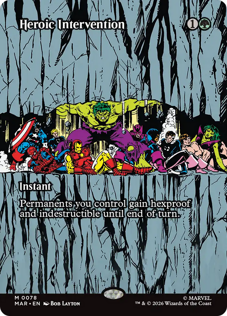 Heroic Intervention (0078) (Borderless) [Marvel Universe: Eternal-Legal] - The Mythic Store | 24h Order Processing