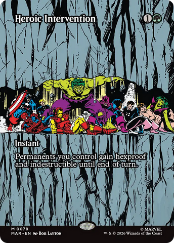 Heroic Intervention (0078) (Borderless) [Marvel Universe: Eternal-Legal] - The Mythic Store | 24h Order Processing
