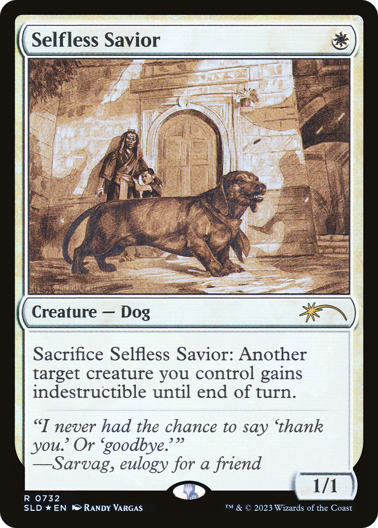 Selfless Savior (Sketch) [Secret Lair Drop Promos] - The Mythic Store | 24h Order Processing