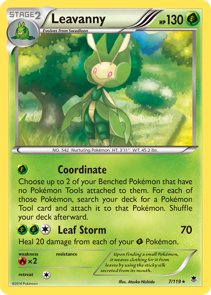 Leavanny (7/119) [XY: Phantom Forces] - The Mythic Store | 24h Order Processing