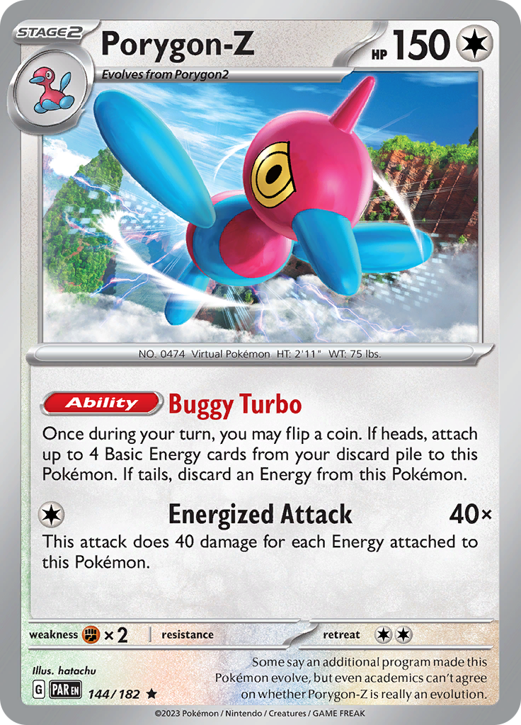Porygon-Z (144/182) [Scarlet & Violet: Paradox Rift] - The Mythic Store | 24h Order Processing