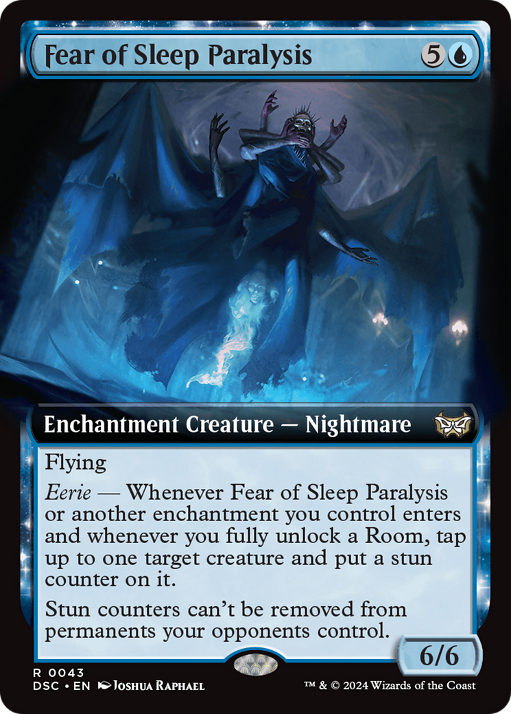 Fear of Sleep Paralysis (Extended Art) [Duskmourn: House of Horror Commander] - The Mythic Store | 24h Order Processing