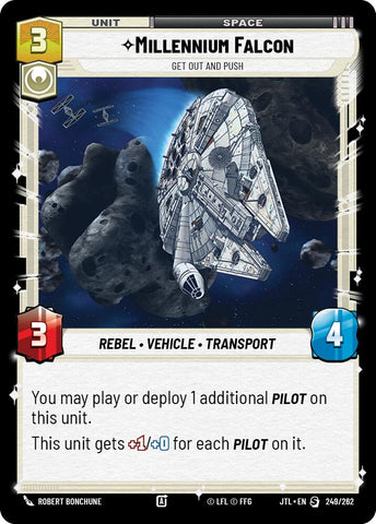 Millennium Falcon - Get Out And Push (249/262) (249/257) [Jump to Lightspeed] - The Mythic Store | 24h Order Processing