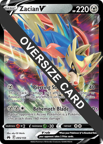 Zacian V (095/159) (Jumbo Card) [Sword & Shield: Crown Zenith] - The Mythic Store | 24h Order Processing