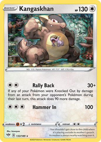 Kangaskhan (133/189) (Theme Deck Exclusive) [Sword & Shield: Darkness Ablaze] - The Mythic Store | 24h Order Processing