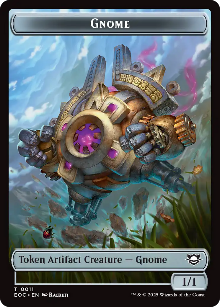 Elemental (0008) // Gnome Double-Sided Token [Edge of Eternities Commander Tokens] - The Mythic Store | 24h Order Processing