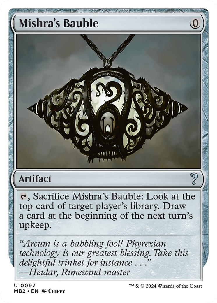 Mishra's Bauble (White Border) [Mystery Booster 2] - The Mythic Store | 24h Order Processing