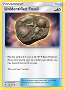 Unidentified Fossil (116/131) [Sun & Moon: Forbidden Light] - The Mythic Store | 24h Order Processing