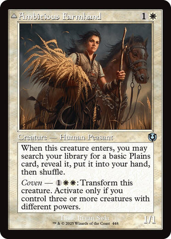 Ambitious Farmhand // Seasoned Cathar (Retro Frame) [Innistrad Remastered] - The Mythic Store | 24h Order Processing