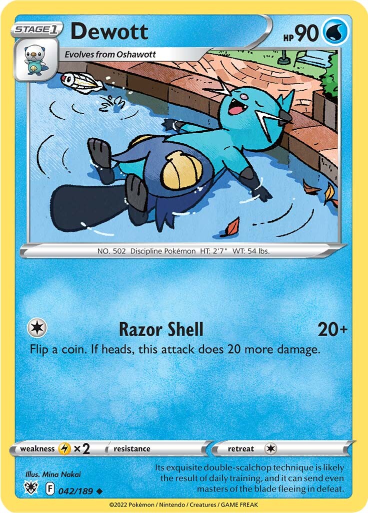 Dewott (042/189) [Sword & Shield: Astral Radiance] - The Mythic Store | 24h Order Processing
