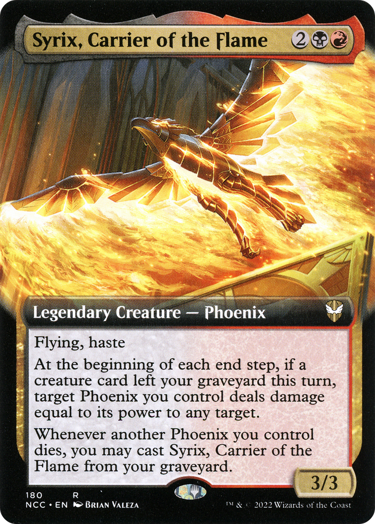 Syrix, Carrier of the Flame (Extended Art) [Streets of New Capenna Commander] - The Mythic Store | 24h Order Processing
