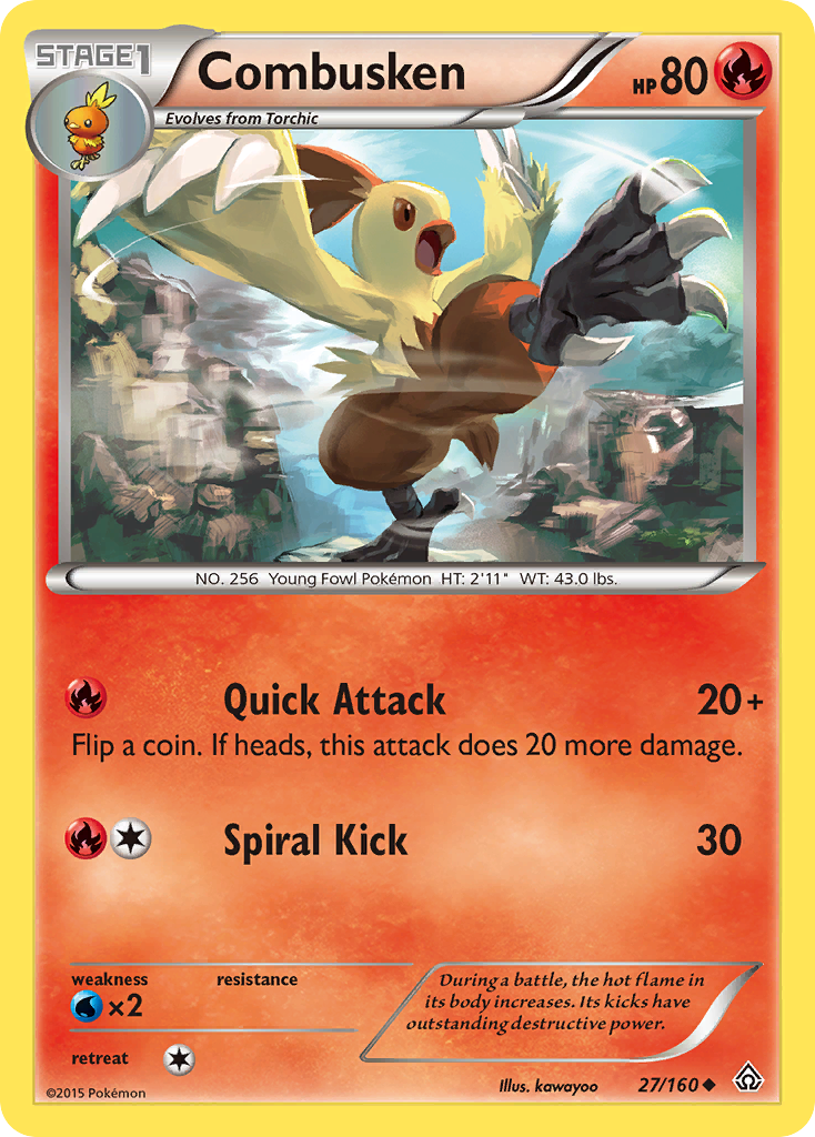 Combusken (27/160) [XY: Primal Clash] - The Mythic Store | 24h Order Processing