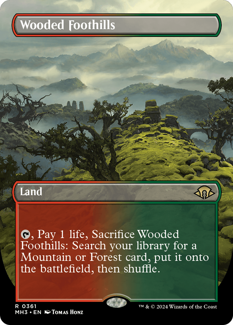 Wooded Foothills (Borderless) [Modern Horizons 3] - The Mythic Store | 24h Order Processing