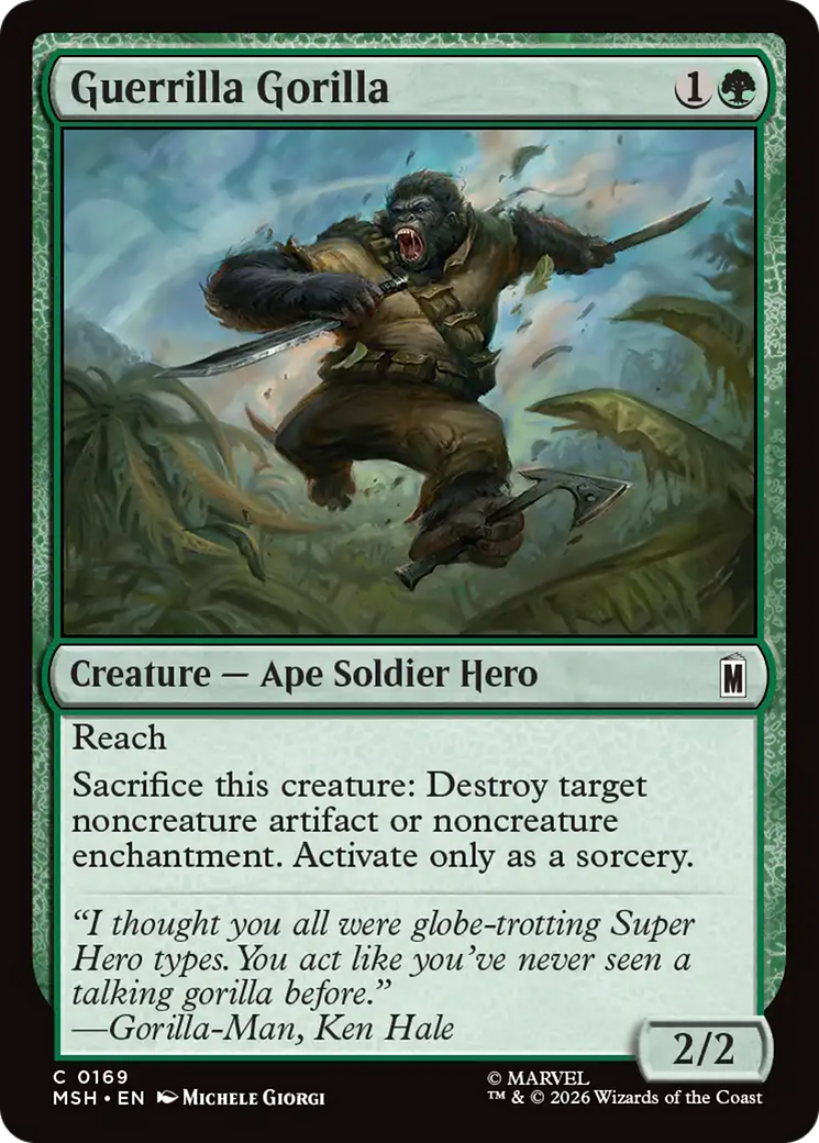 Guerrilla Gorilla [Marvel Super Heroes] - The Mythic Store | 24h Order Processing