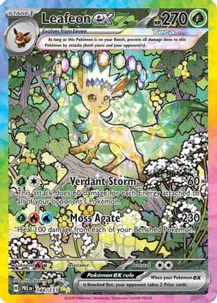 Leafeon ex (144/131) [Scarlet & Violet: Prismatic Evolutions] - The Mythic Store | 24h Order Processing
