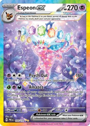 Espeon ex (155/131) [Scarlet & Violet: Prismatic Evolutions] - The Mythic Store | 24h Order Processing