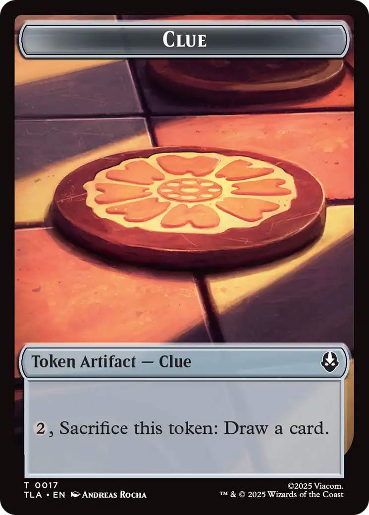 Monk // Clue (0017) Double-Sided Token [Avatar: The Last Airbender Tokens] - The Mythic Store | 24h Order Processing