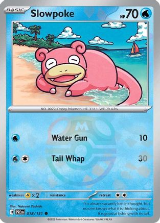 Slowpoke (018/131) (Master Ball Pattern) [Scarlet & Violet: Prismatic Evolutions] - The Mythic Store | 24h Order Processing