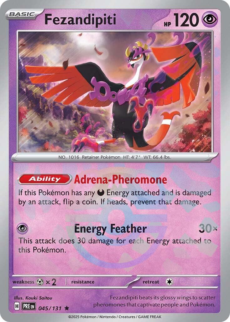 Fezandipiti (045/131) (Master Ball Pattern) [Scarlet & Violet: Prismatic Evolutions] - The Mythic Store | 24h Order Processing