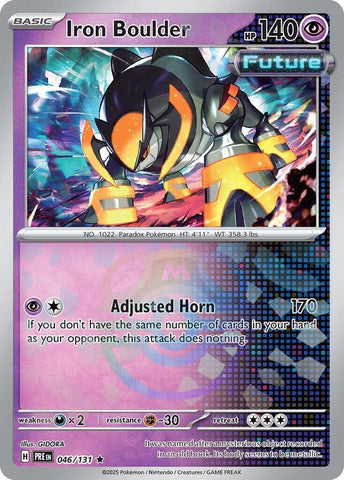 Iron Boulder (046/131) (Master Ball Pattern) [Scarlet & Violet: Prismatic Evolutions] - The Mythic Store | 24h Order Processing