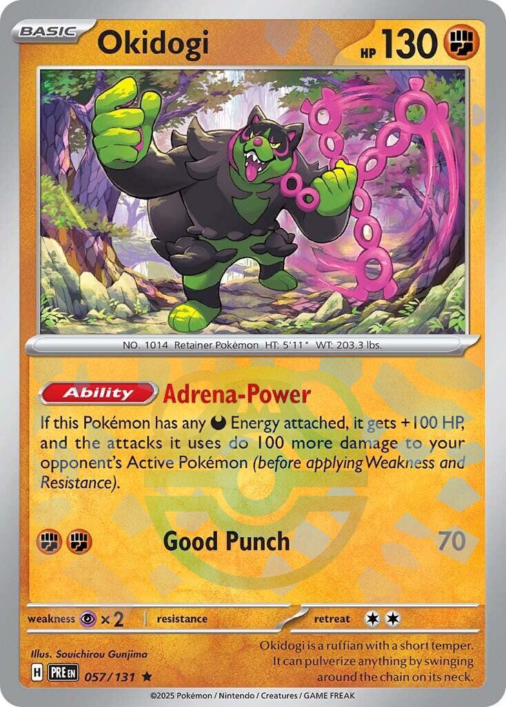 Okidogi (057/131) (Master Ball Pattern) [Scarlet & Violet: Prismatic Evolutions] - The Mythic Store | 24h Order Processing