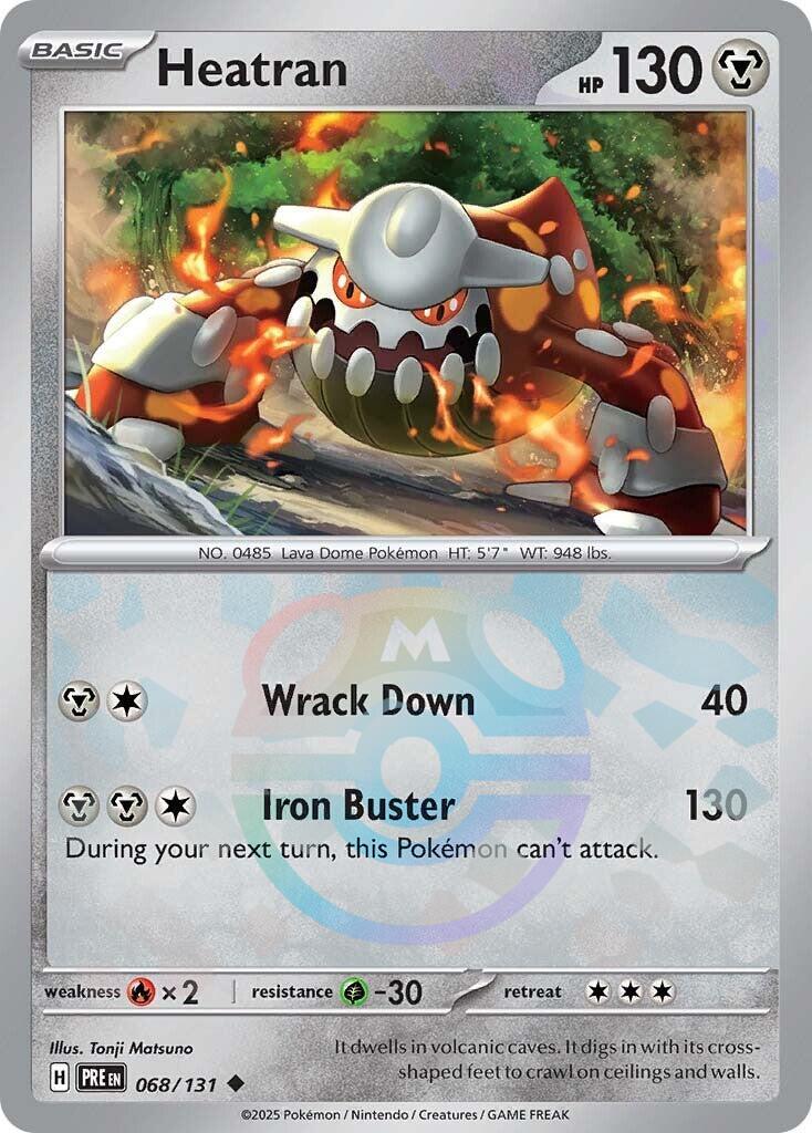Heatran (068/131) (Master Ball Pattern) [Scarlet & Violet: Prismatic Evolutions] - The Mythic Store | 24h Order Processing