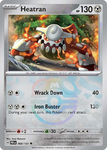 Heatran (068/131) (Master Ball Pattern) [Scarlet & Violet: Prismatic Evolutions] - The Mythic Store | 24h Order Processing