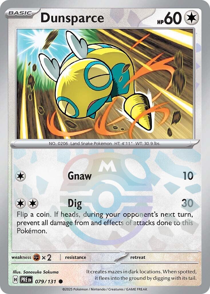 Dunsparce (079/131) (Master Ball Pattern) [Scarlet & Violet: Prismatic Evolutions] - The Mythic Store | 24h Order Processing