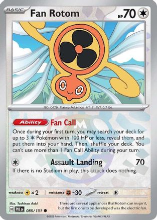Fan Rotom (085/131) (Master Ball Pattern) [Scarlet & Violet: Prismatic Evolutions] - The Mythic Store | 24h Order Processing