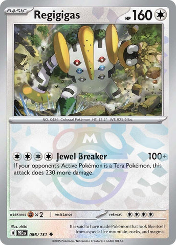 Regigigas (086/131) (Master Ball Pattern) [Scarlet & Violet: Prismatic Evolutions] - The Mythic Store | 24h Order Processing