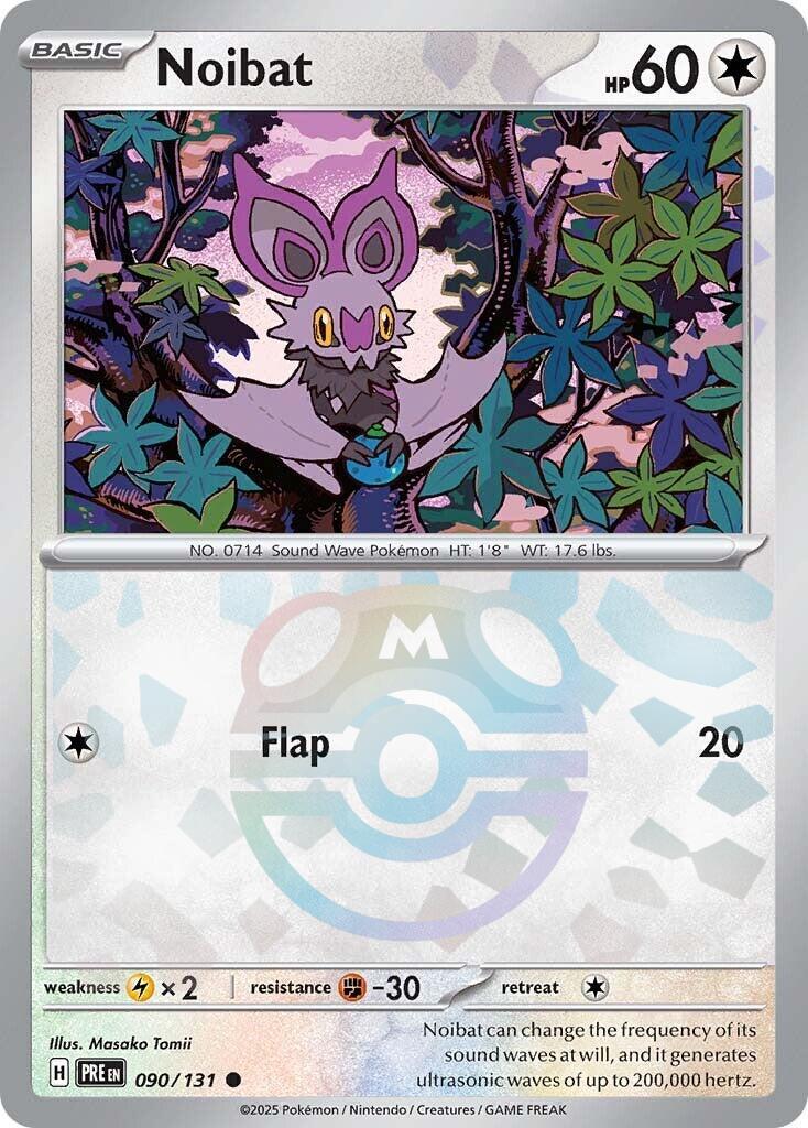 Noibat (090/131) (Master Ball Pattern) [Scarlet & Violet: Prismatic Evolutions] - The Mythic Store | 24h Order Processing