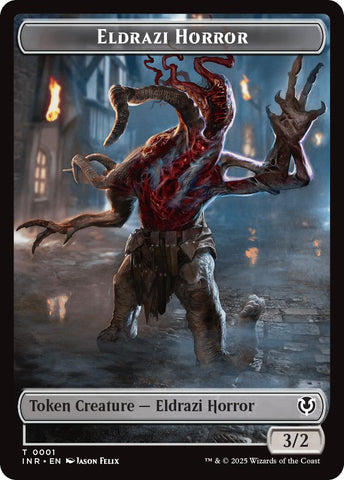 Eldrazi Horror // Human Soldier (0003) Double-Sided Token [Innistrad Remastered Tokens] - The Mythic Store | 24h Order Processing