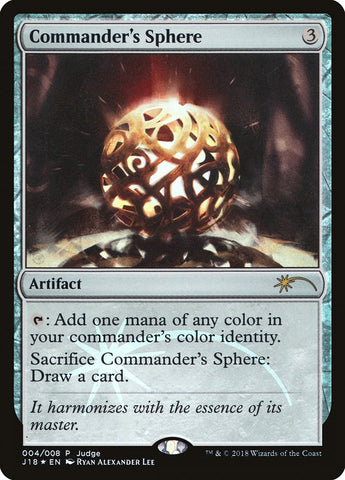 Commander's Sphere [Judge Gift Cards 2018] - The Mythic Store | 24h Order Processing
