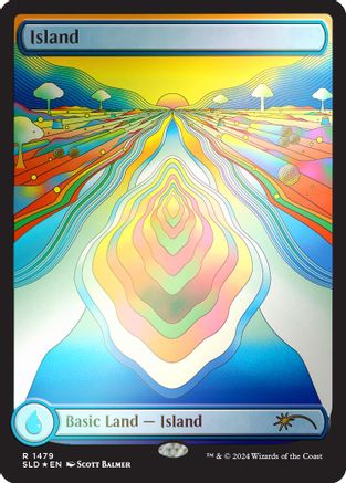 Island (1479) (Rainbow Foil) (SLD-1479) - Secret Lair Drop Series Foil - The Mythic Store | 24h Order Processing