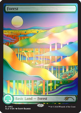 Forest (1482) (Rainbow Foil) (SLD-1482) - Secret Lair Drop Series Foil - The Mythic Store | 24h Order Processing