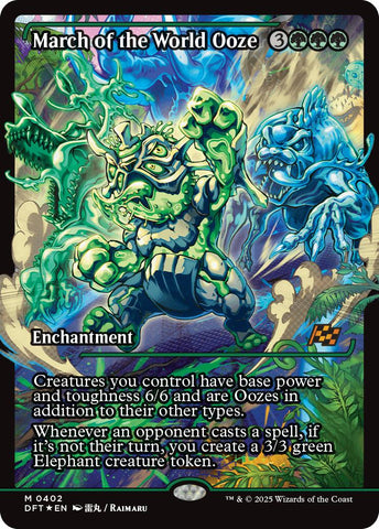March of the World Ooze (Showcase) (Japanese) [Aetherdrift] - The Mythic Store | 24h Order Processing