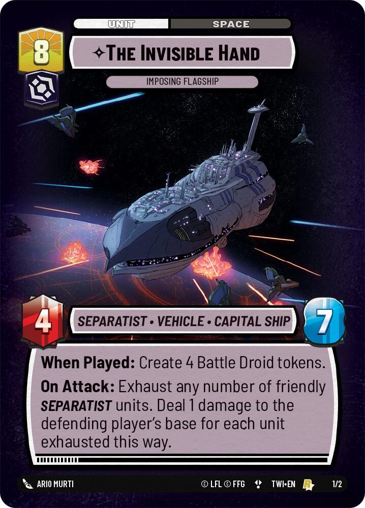 The Invisible Hand - Imposing Flagship (1/2) (Store Showdown) (1/2) [Twilight of the Republic Promos] - The Mythic Store | 24h Order Processing