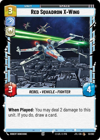 Red Squadron X-Wing (051/262) (051/257) [Jump to Lightspeed] - The Mythic Store | 24h Order Processing