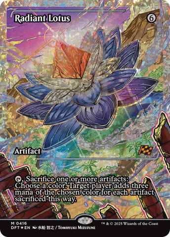 Radiant Lotus (Showcase Fracture Foil) (Japanese) [Aetherdrift] - The Mythic Store | 24h Order Processing