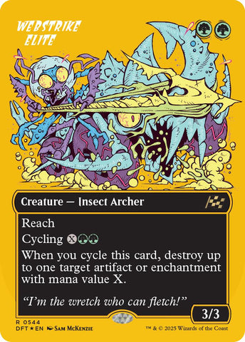 Webstrike Elite (Borderless) (First-Place Foil) [Aetherdrift] - The Mythic Store | 24h Order Processing