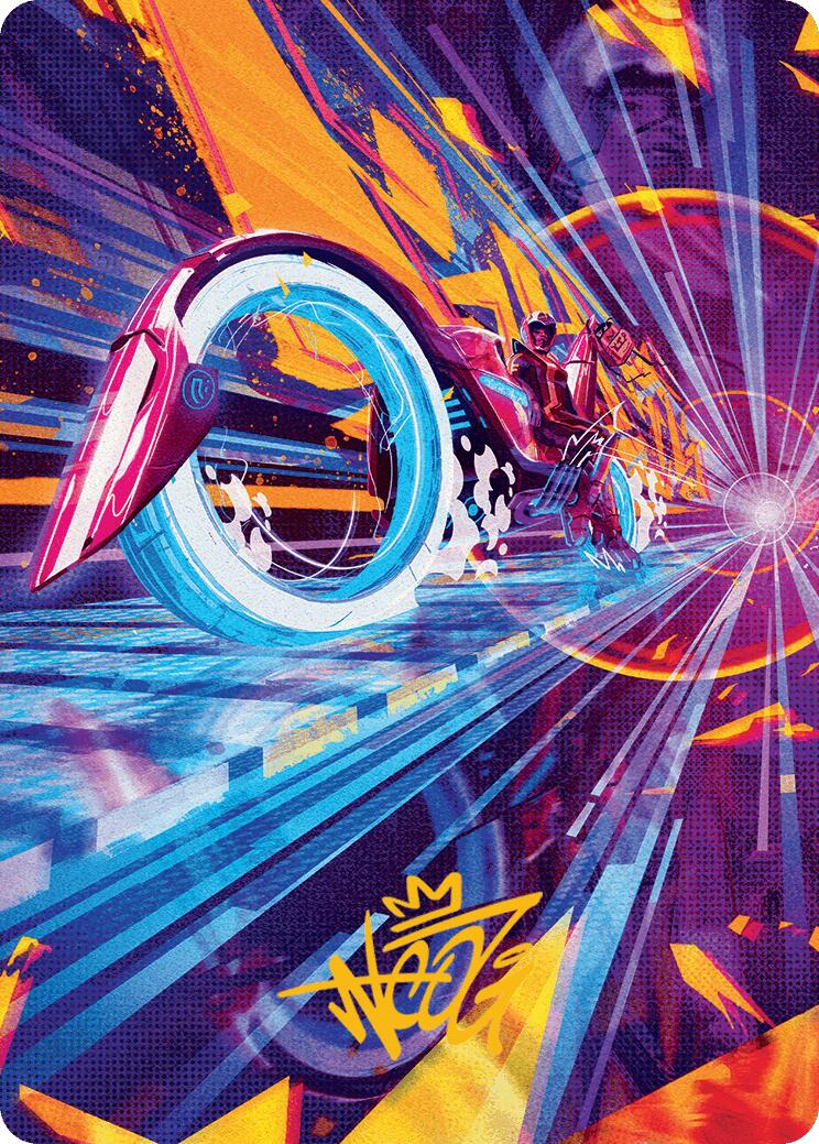 Spotcycle Scouter Art Card (Gold-Stamped Signature) [Aetherdrift Art Series] - The Mythic Store | 24h Order Processing