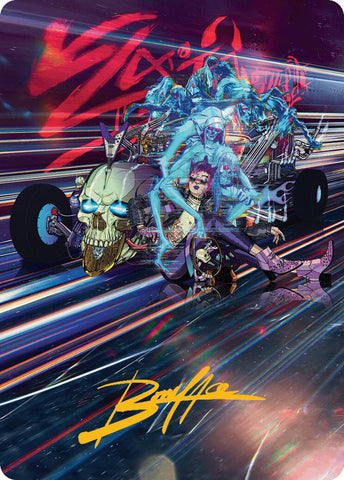 Midnight Mangler Art Card (Gold-Stamped Signature) [Aetherdrift Art Series] - The Mythic Store | 24h Order Processing