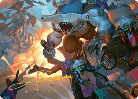 Trade the Helm Art Card (Gold-Stamped Signature) [Aetherdrift Art Series] - The Mythic Store | 24h Order Processing