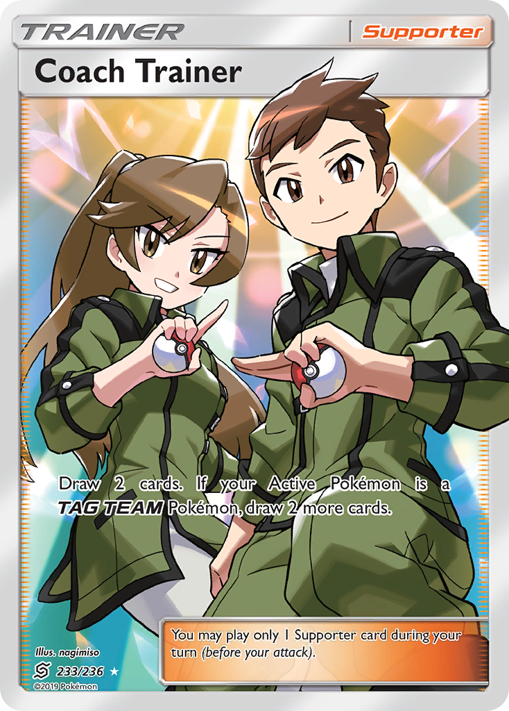 Coach Trainer (233/236) [Sun & Moon: Unified Minds] - The Mythic Store | 24h Order Processing