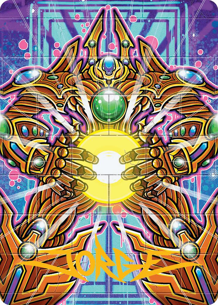 Brightglass Gearhulk Art Card (Gold-Stamped Signature) [Aetherdrift Art Series] - The Mythic Store | 24h Order Processing