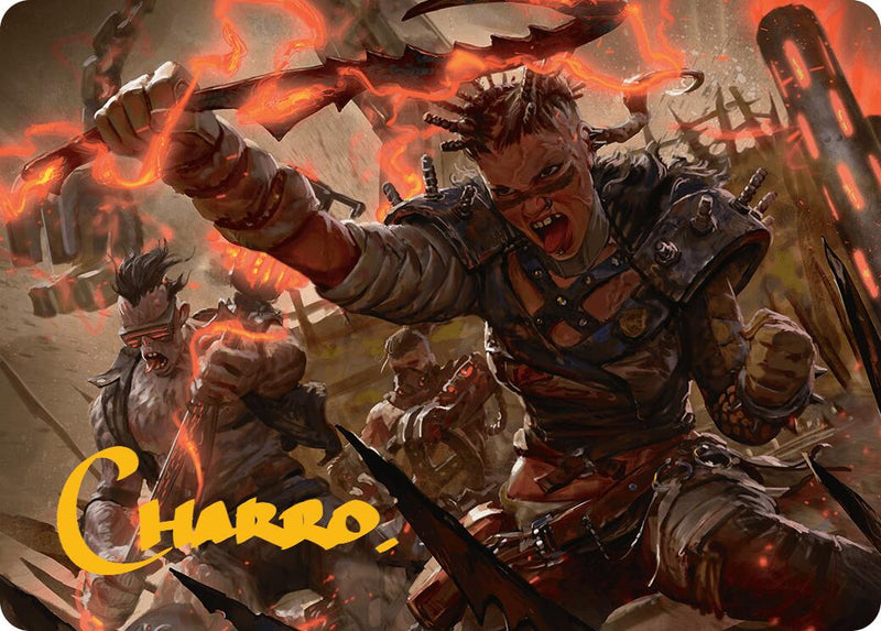 Far Fortune, End Boss Art Card (11/54) (Gold-Stamped Signature) [Aetherdrift Art Series] - The Mythic Store | 24h Order Processing