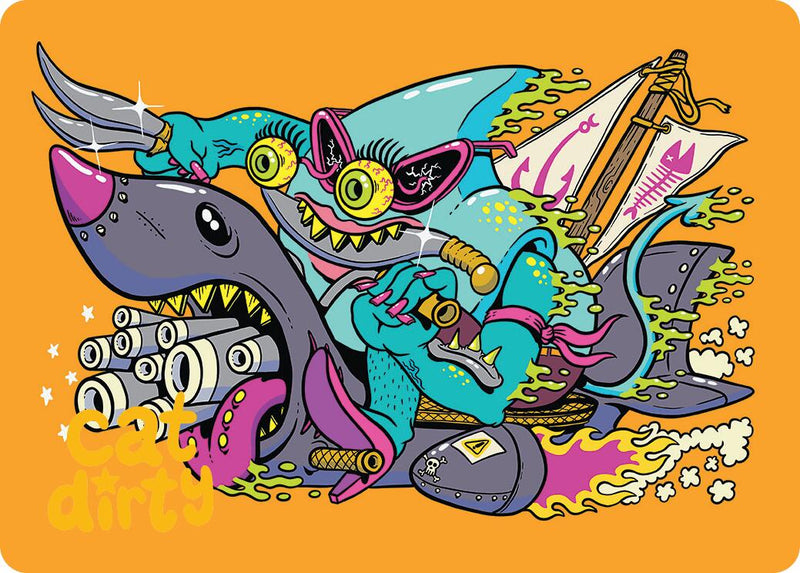 Fearless Swashbuckler Art Card (Gold-Stamped Signature) [Aetherdrift Art Series] - The Mythic Store | 24h Order Processing