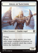 Angel of Sanctions // Vizier of Many Faces Double-Sided Token [Aetherdrift Commander] - The Mythic Store | 24h Order Processing