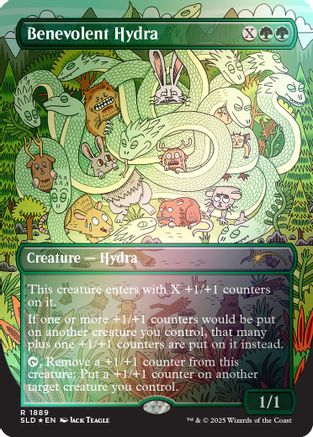 Benevolent Hydra (Rainbow Foil) (SLD-1889) - Secret Lair Drop Series Foil - The Mythic Store | 24h Order Processing