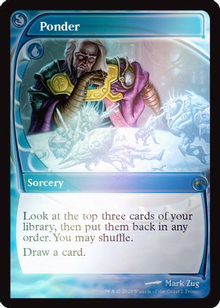 Ponder (Future Sight) (SLD-002) - Secret Lair Drop Series Foil - The Mythic Store | 24h Order Processing